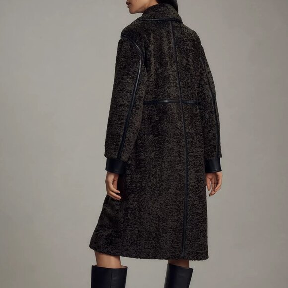 Anthropologie Avec Les Filles Tailored Sherpa Teddy Coat Jacket - Picture 3 of 15